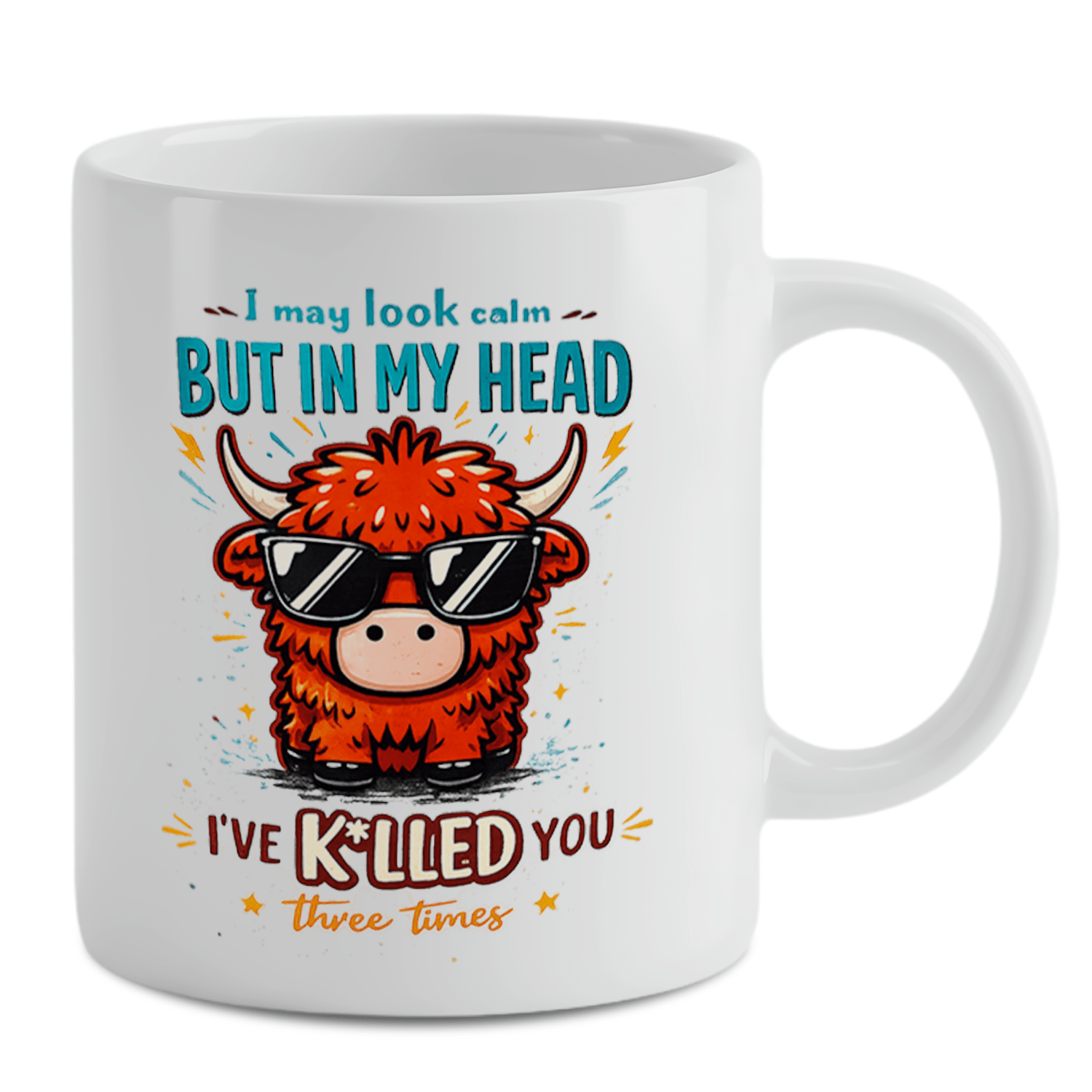 Coffee And Tea Quotes Funny - Highland Cow Funny Quote Coffee Mug