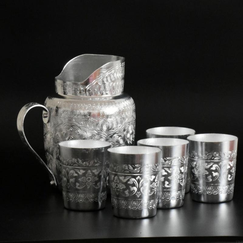 Coffee Tea Thai - Thai Tin Cup Thai Traditional Design