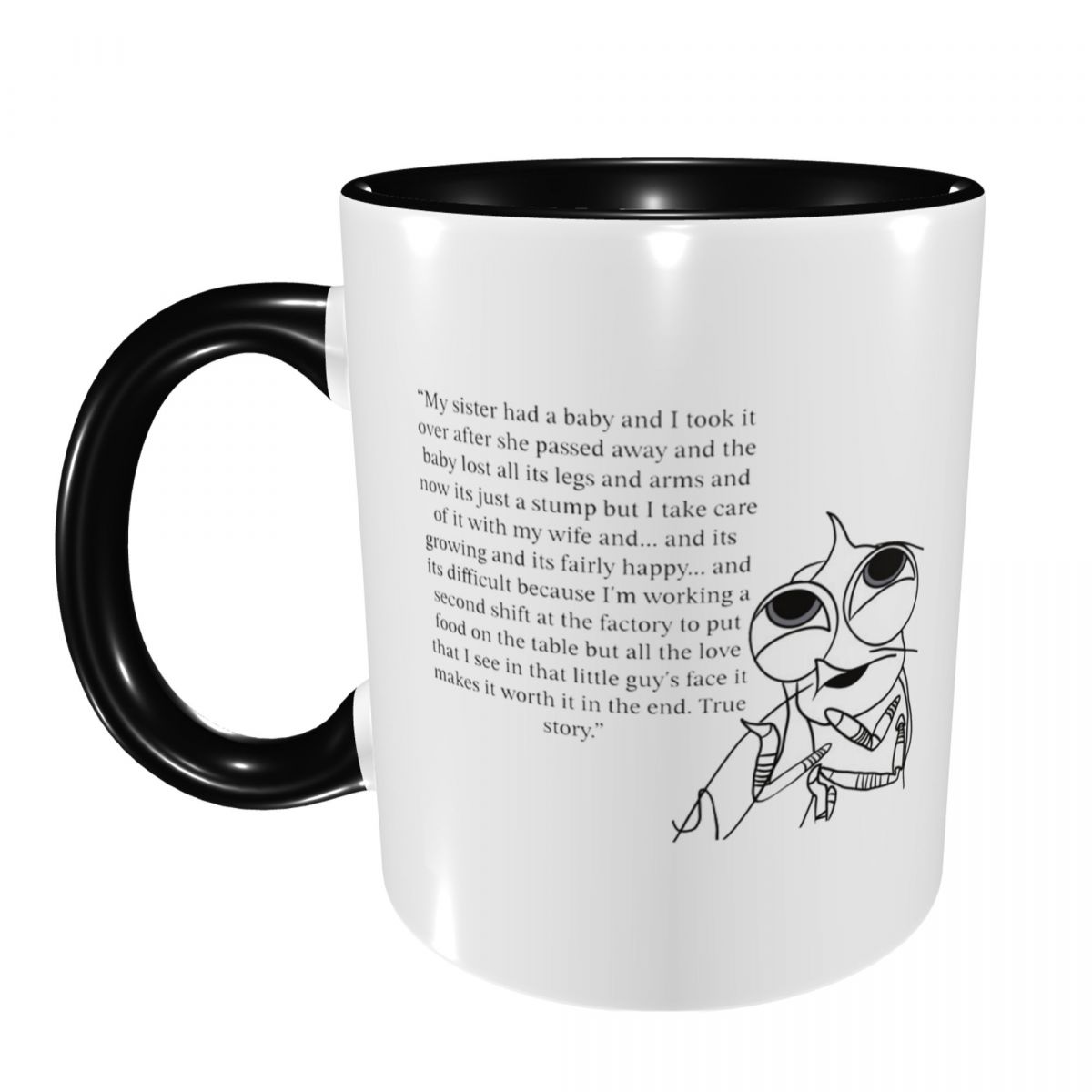Coffee And Tea Quotes Funny - Shark Tales Shrimp Quote Mug Funny