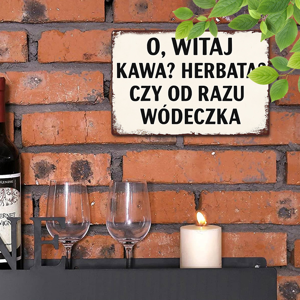 Coffee Tea Vodka - Polish Funny Quote Oh Welcome Coffee