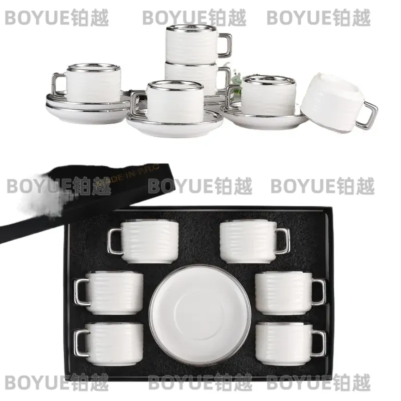 Water Tea And Coffee - Luxury Ceramic Coffee Cup and Saucer