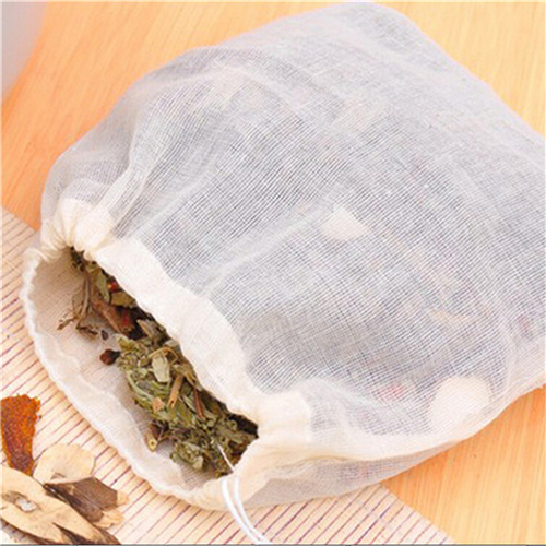 Coffee Tea Garden - 1pc/10Pcs Cotton Tea Bags Muslin Drawstring