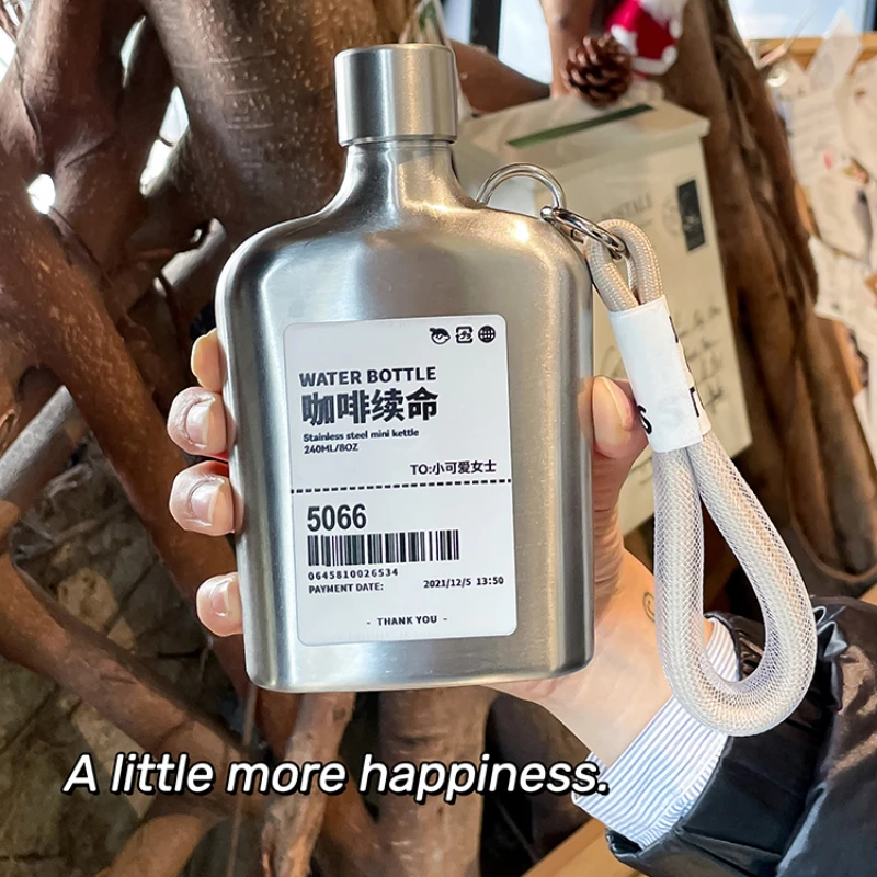 9oz Stainless Steel Hip Flask  - огляд і ціна Coffee Tea Vodka