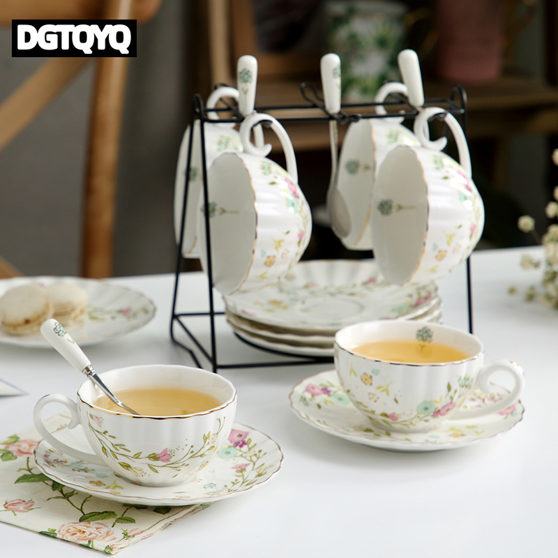 2Pcs Vintage Floral Ceramic Co - огляд і ціна Coffee Tea Pictures