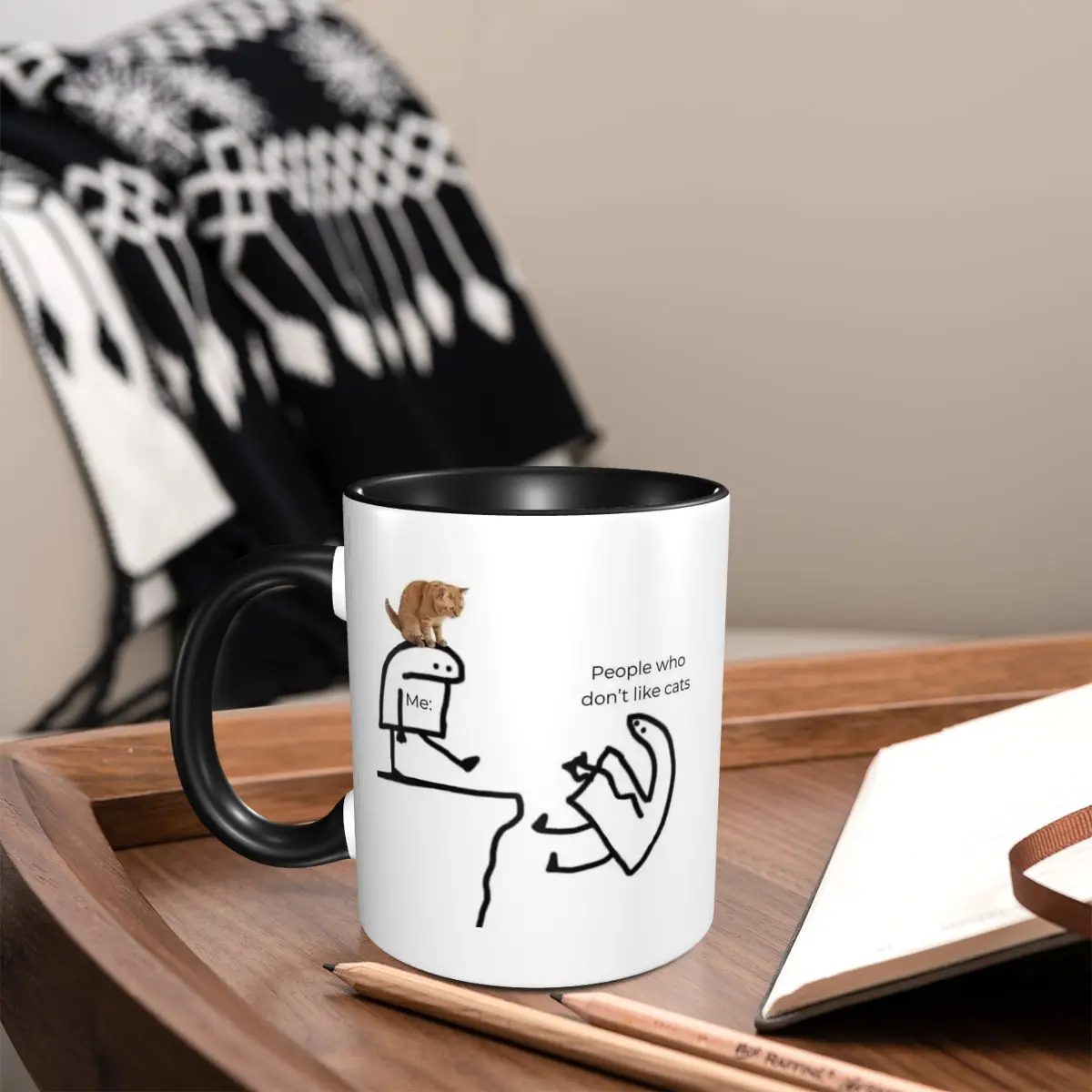 Me With Cat Design People Who  - огляд і ціна Coffee And Tea Quotes Funny