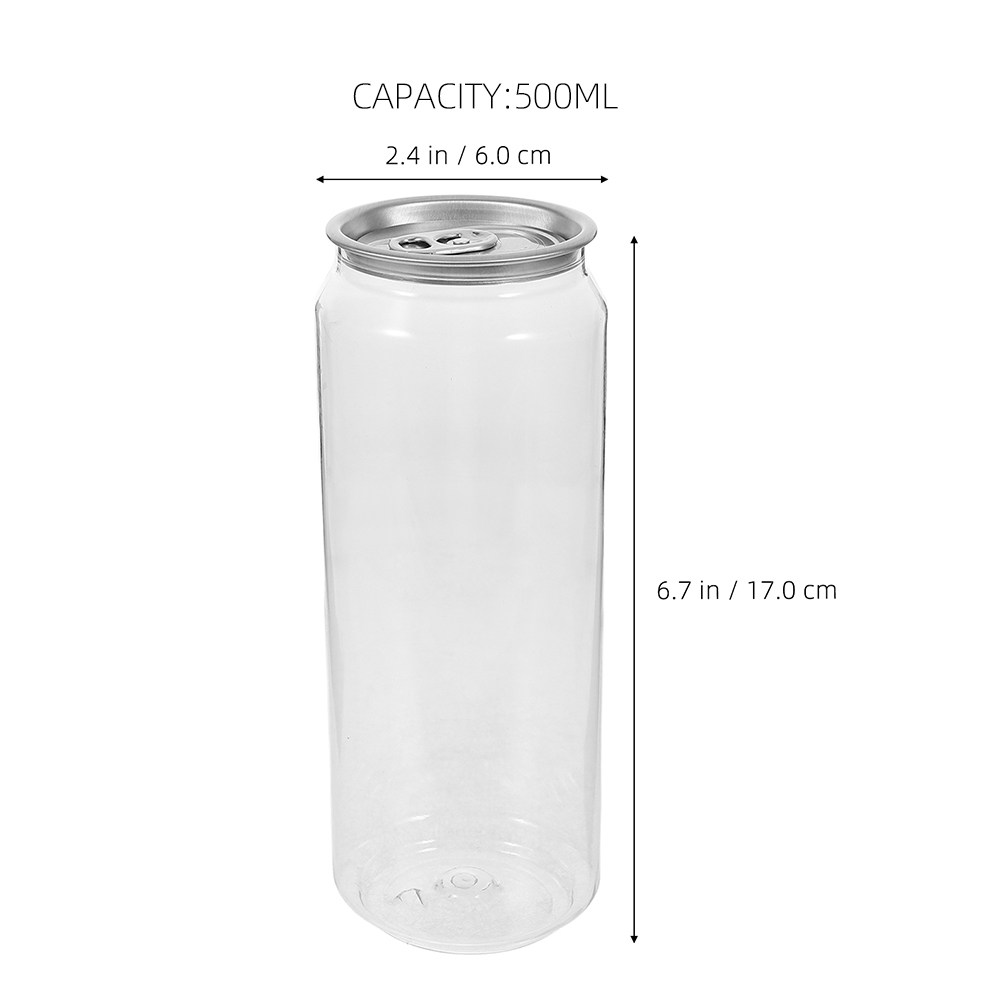 5pcs Clear Beverage Cans Empty - огляд і ціна Water Tea And Coffee