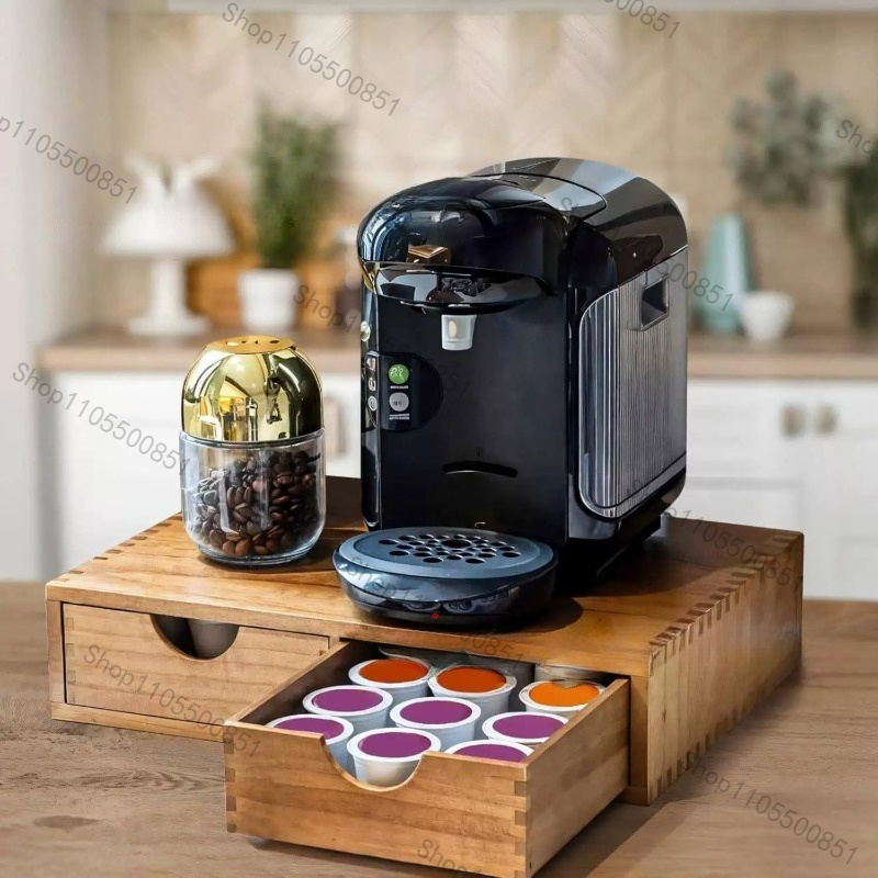 Wooden drawer Coffee storage b - огляд і ціна Tea Coffee Set Up