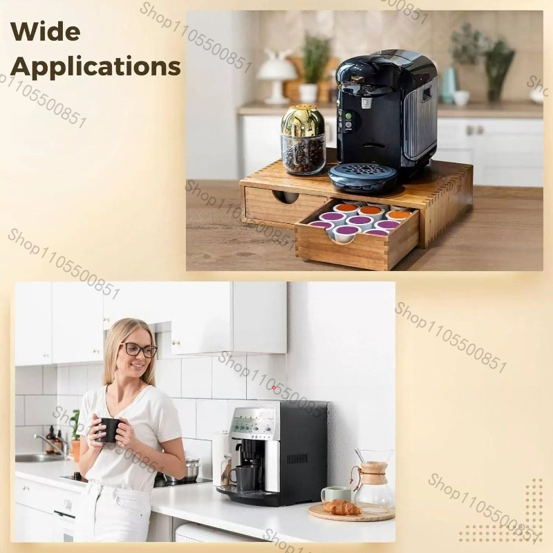 Wooden drawer Coffee storage b - огляд і ціна Tea Coffee Set Up