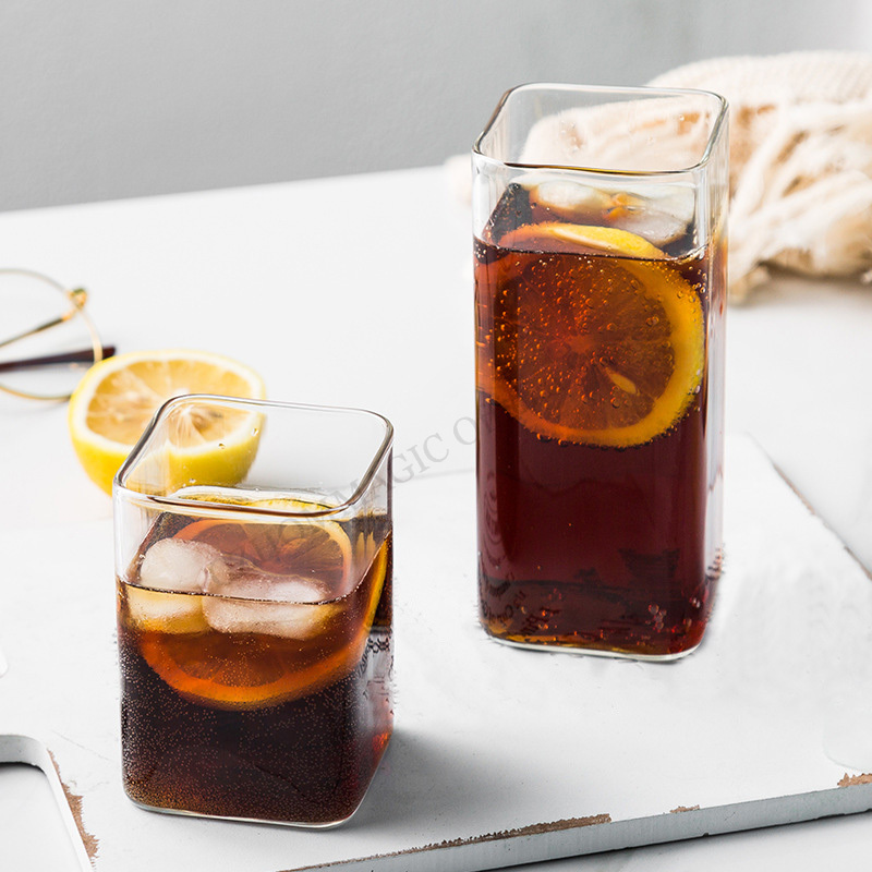 6/4/2/1Pcs Square Glass Cup Co - огляд і ціна Water Tea And Coffee