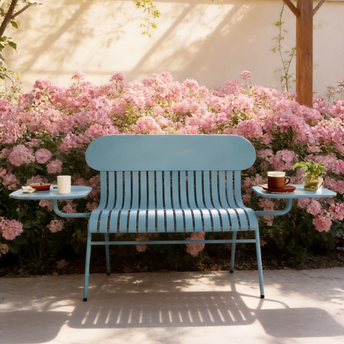 HYS Outdoor Double Chair Milk  - огляд і ціна Coffee Tea Garden