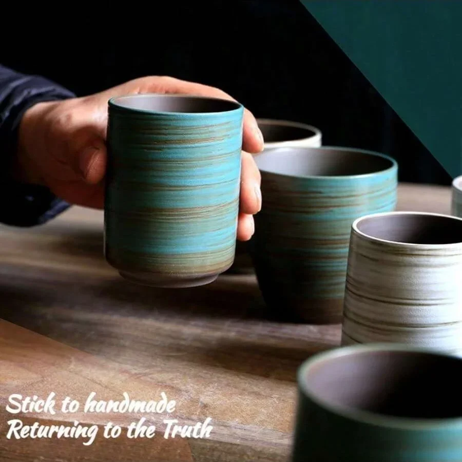 Hand-Painted Crackle Glaze Sto - огляд і ціна Coffee Tea Pictures
