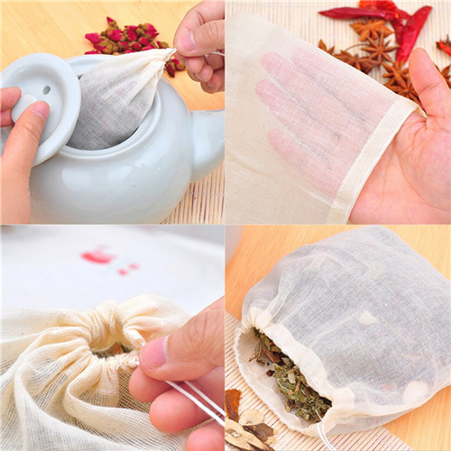 1pc/10Pcs Cotton Tea Bags Musl - огляд і ціна Coffee Tea Garden