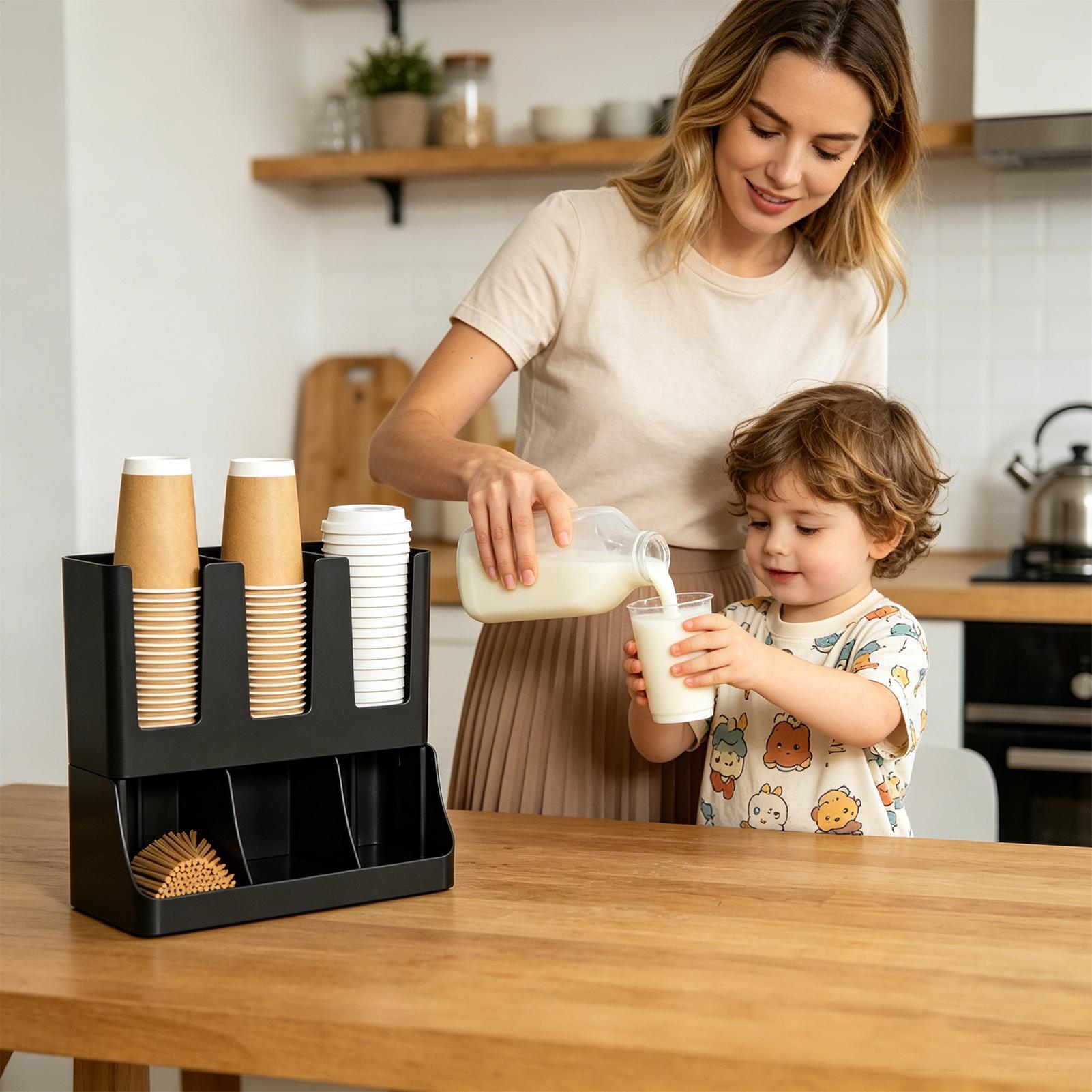 Coffee Bar Organizer 6-Compart - огляд і ціна Tea Coffee Set Up