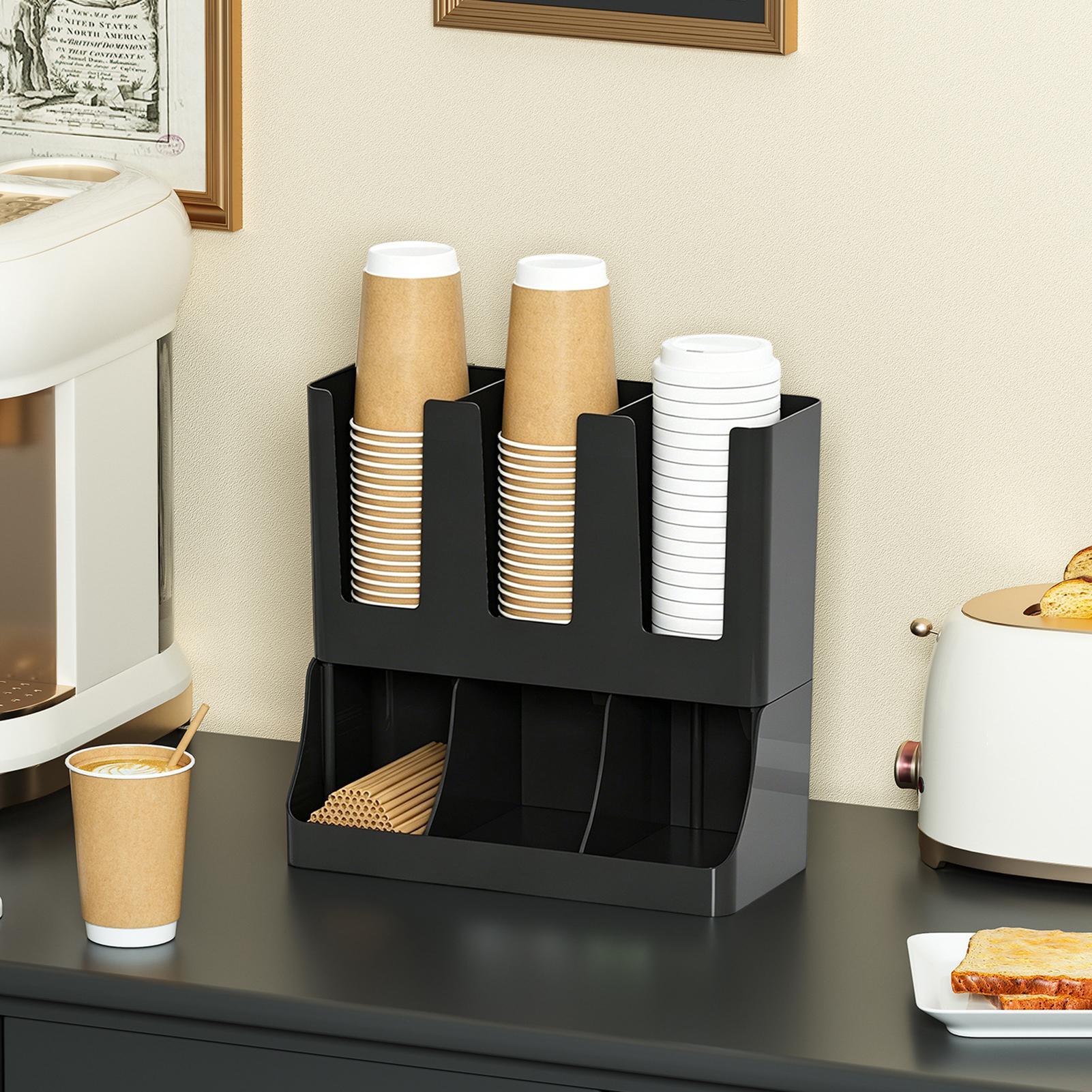 Coffee Bar Organizer 6-Compart - огляд і ціна Tea Coffee Set Up
